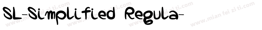 SL-Simplified Regula字体转换